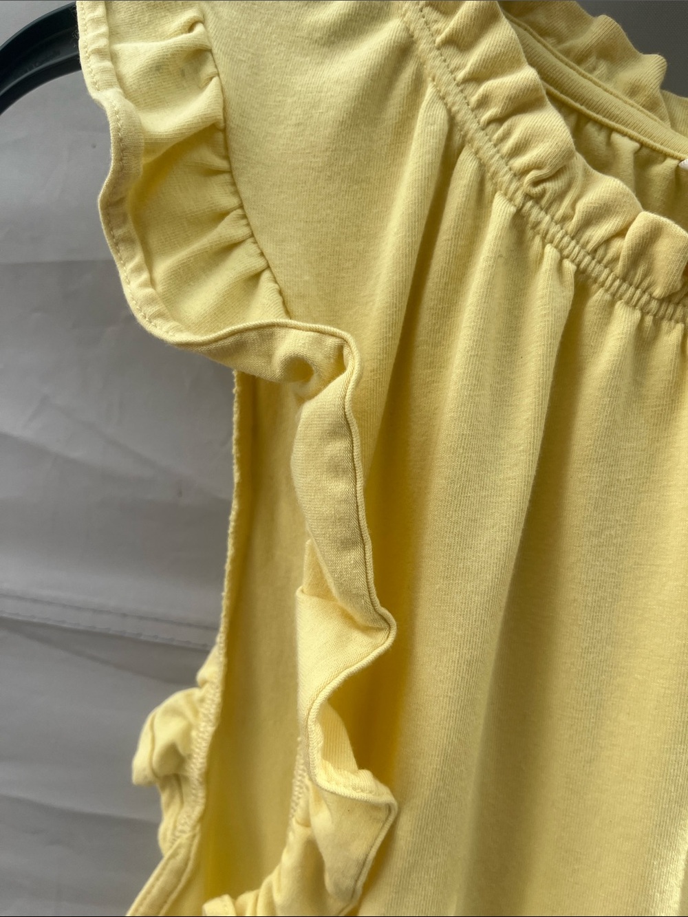 LC Lauren Conrad Light Yellow Ruffle Sleeve Tank - Picture 3 of 9